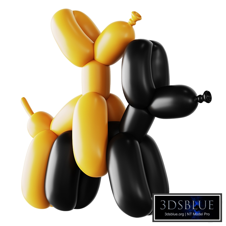 Balloon Dog Getting Busy