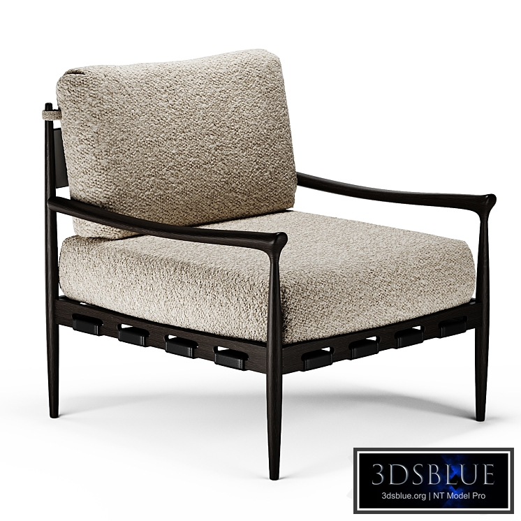 Zara home wooden chair with cushion