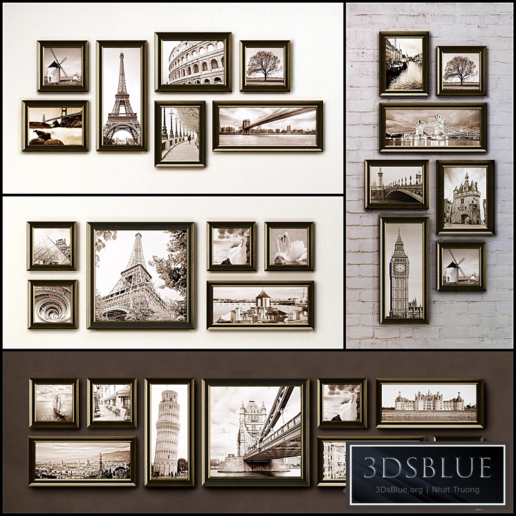 The picture in the frame. 108 Collection frame (26 paintings 6 combinations)