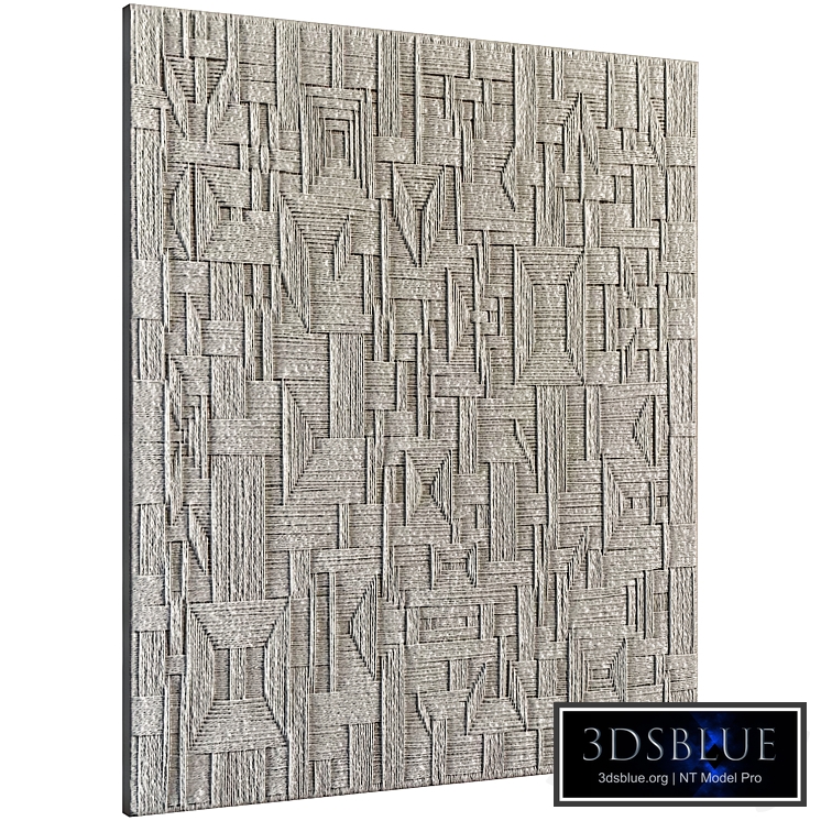 Bas-relief plaster wall decorative panel rope cable thread tying lasso