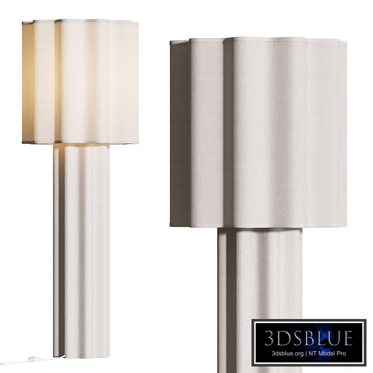 Crate and Barrel Ola Linen Floor Lamp