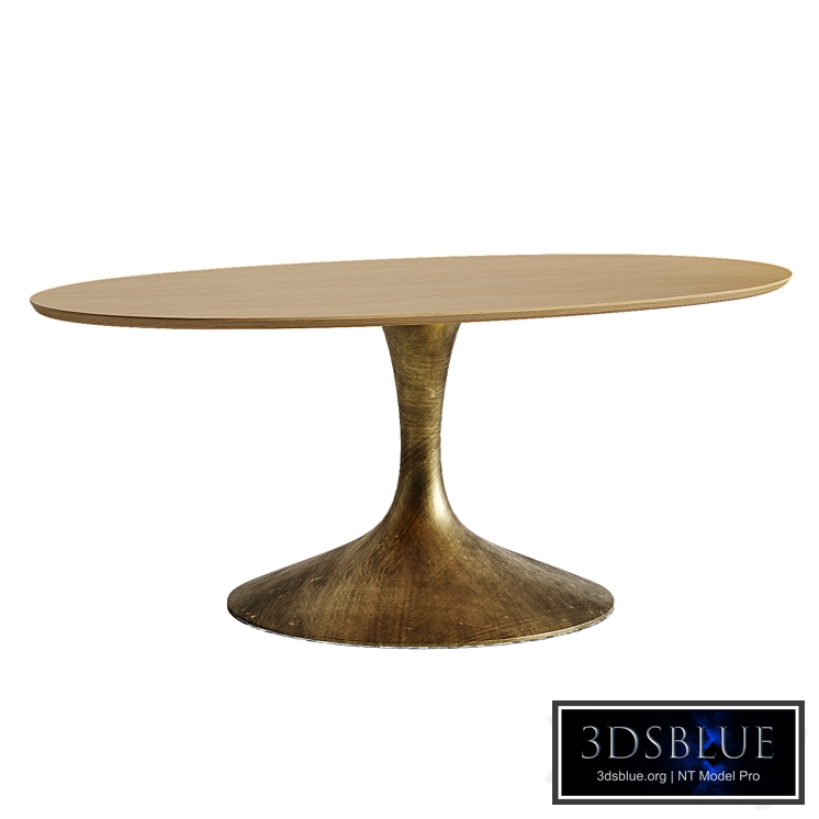 Aero Wood Oval Dining Table