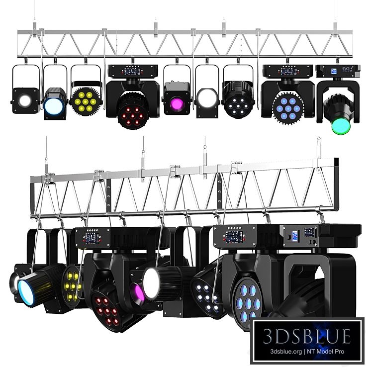 Soft theater farm with lighting equipment