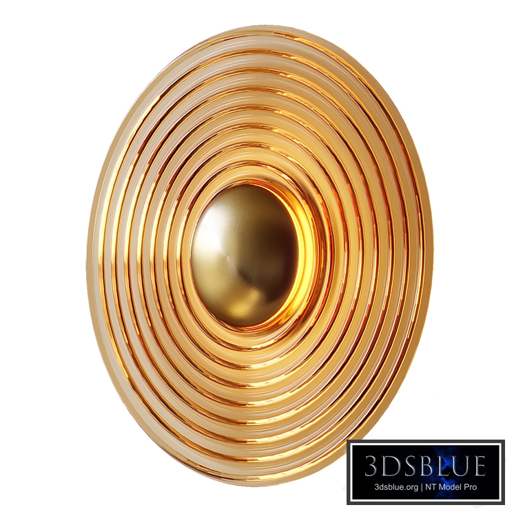 Glass Ripple Copper Wall Sconce