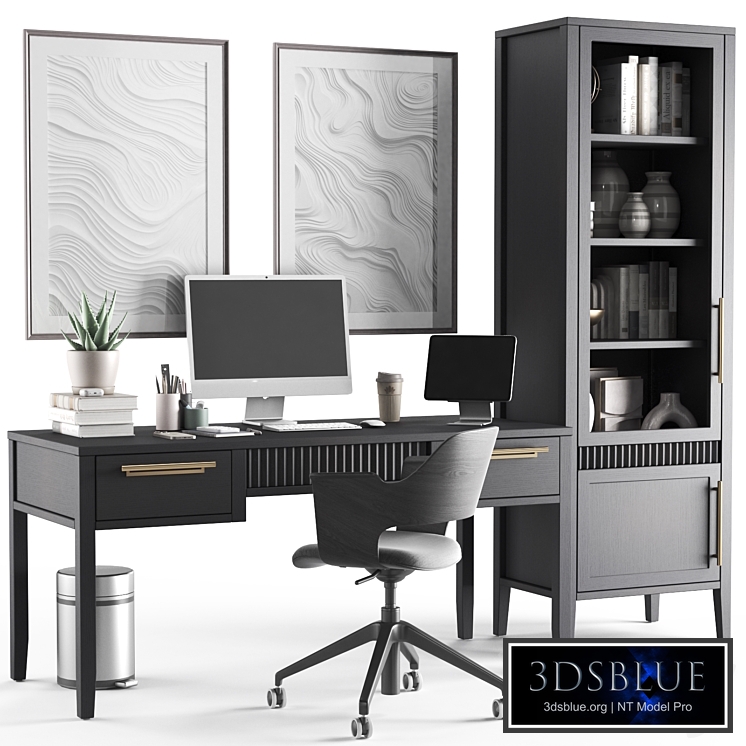 Workplace with Moon desk