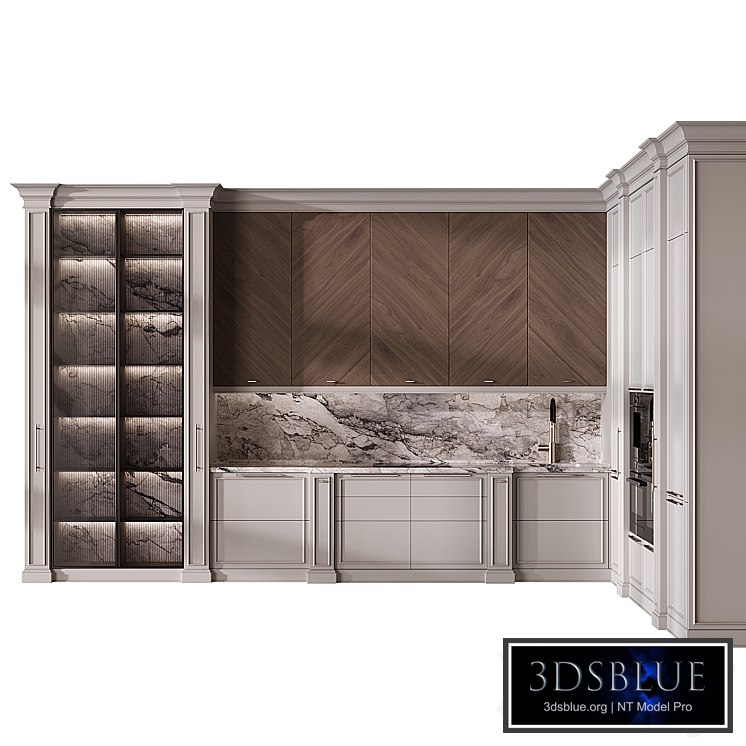 Kitchen in neoclassical style 82