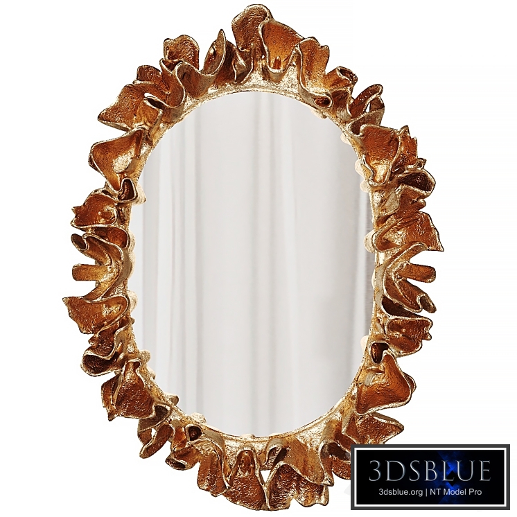 Coco Mirror Gold Faux Coral