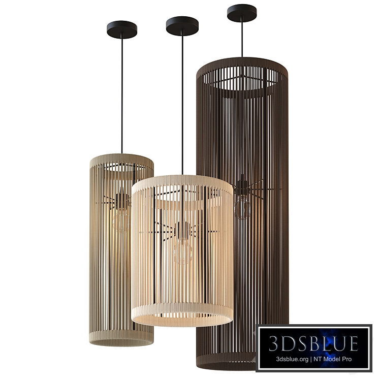 Composition of Mari X2 pendant lamps by EDL