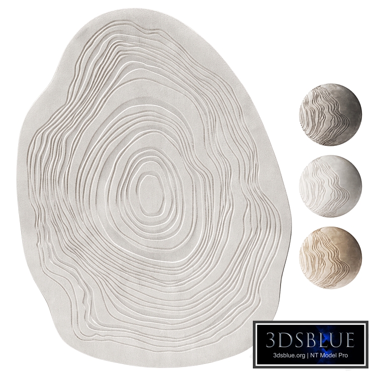 Washable Rug Pam Beige, Gray and Cream by Benuta