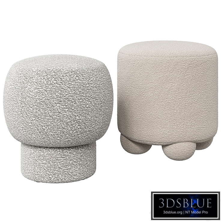 Corner Design poufs Plush and Zua