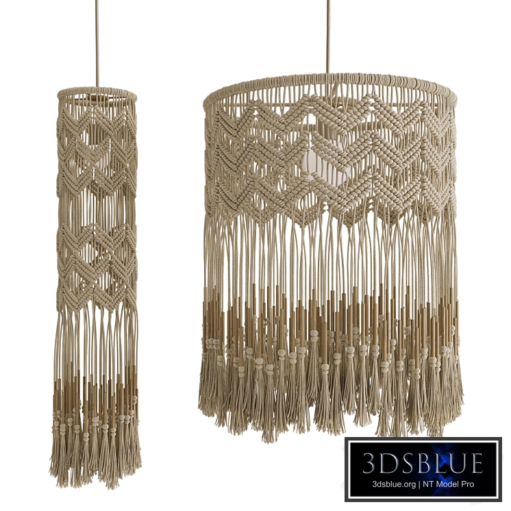 Macrame Hanging Lights #1