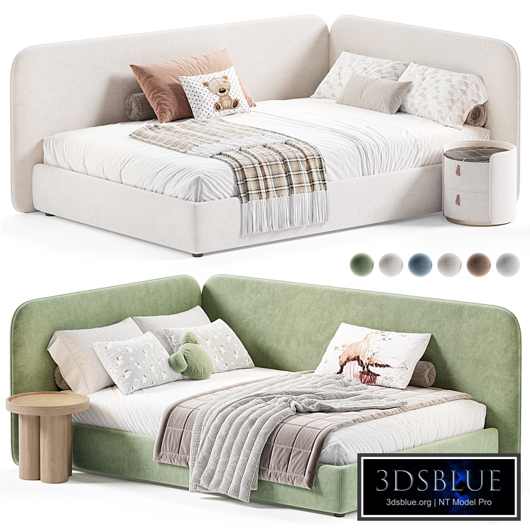 Kids Bed Kayla 120 Velvet Mint by Divan.ru