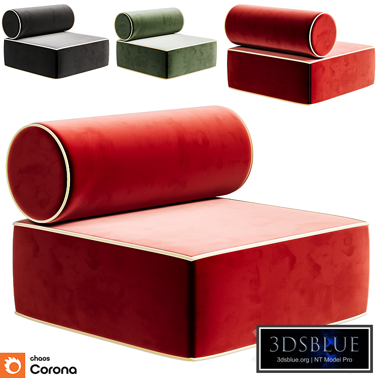 GRAPHIUS Fabric armchair