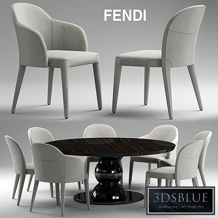 Table and chairs fendi Audrey Chair