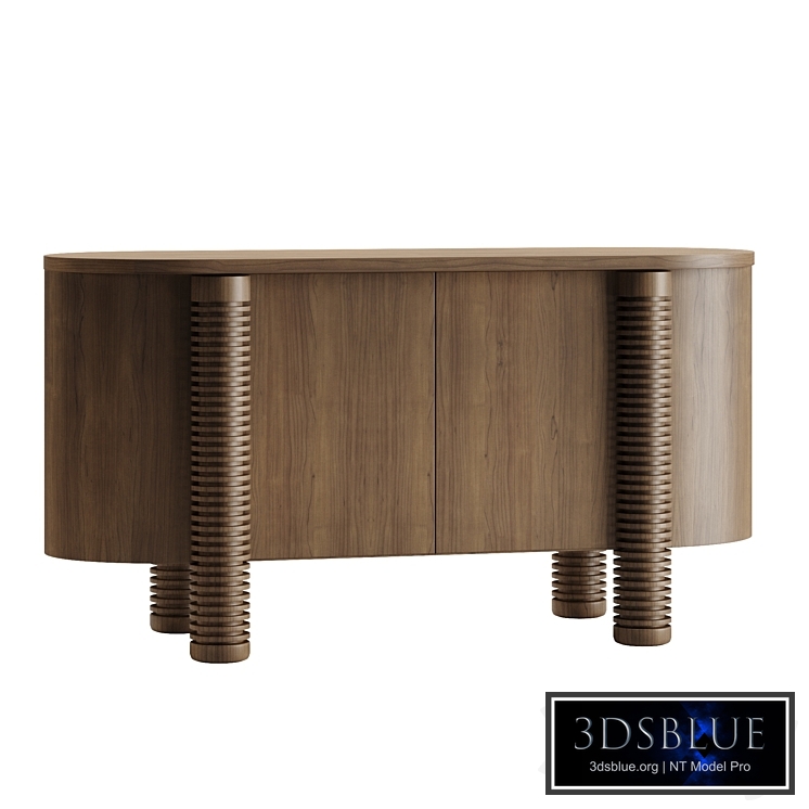 Mezze Mindi Wood Oval Sideboard