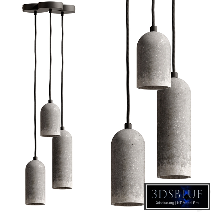 Pendant Minimalist Round Concrete Lamp