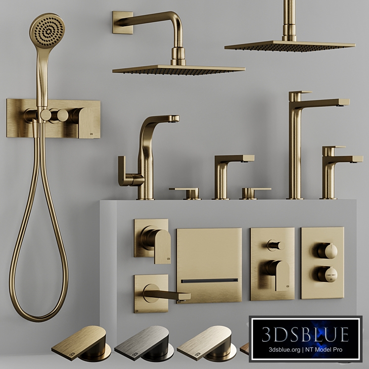 Gessi Manzoni bathroom faucet collection set 1
