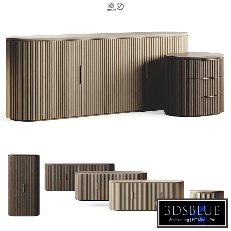 RH BYRON Cupboard LivCollection VRT-Reveal