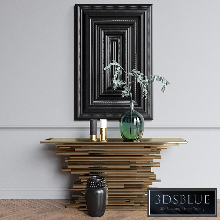 Decor set with console table