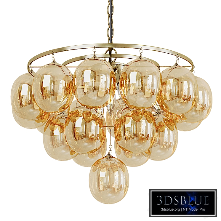 Gold Bulb Cluster Chandelier