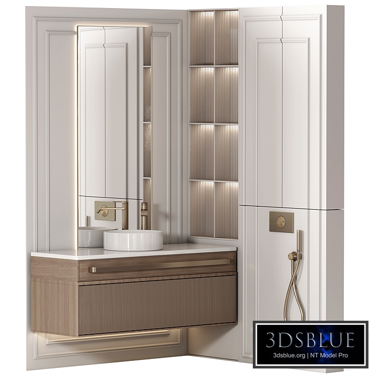 Bathroom furniture N051 in Neoclassic and Modern style