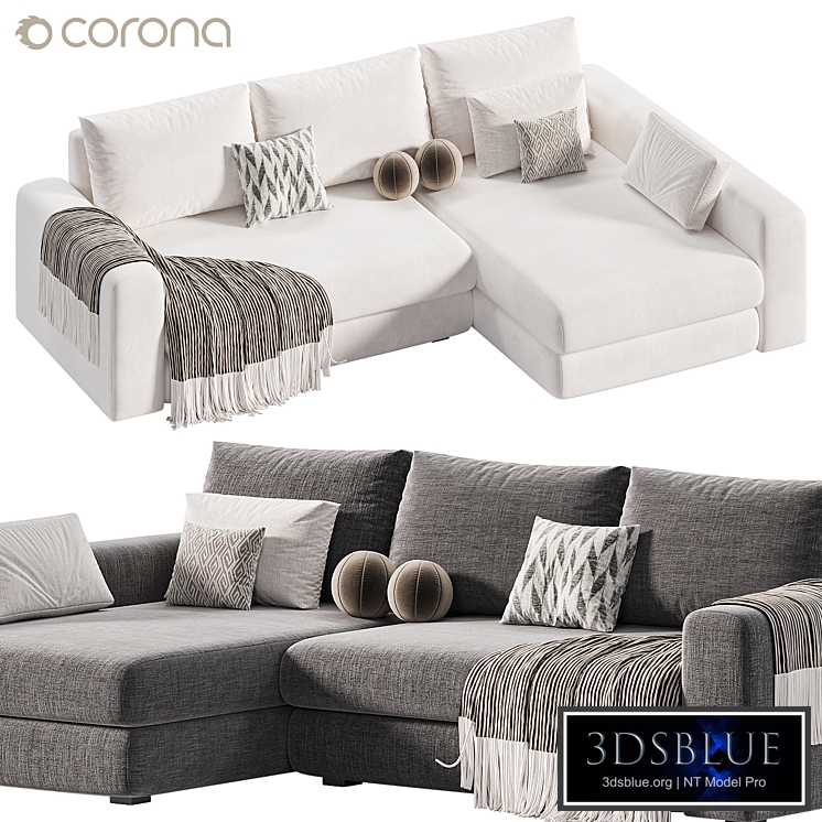 Corner sofa Meylon Velvet Terra sofa ru