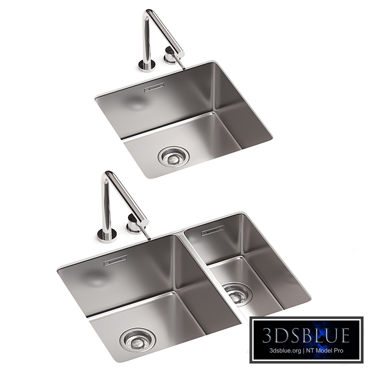 Kitchen sink and faucet Omoikiri