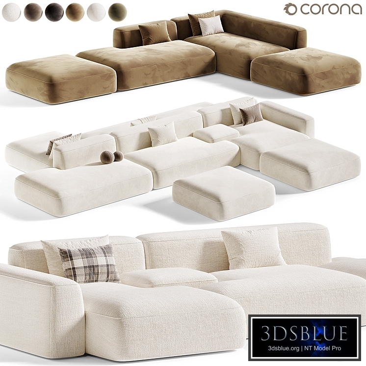 Corner sofa Duo Modular