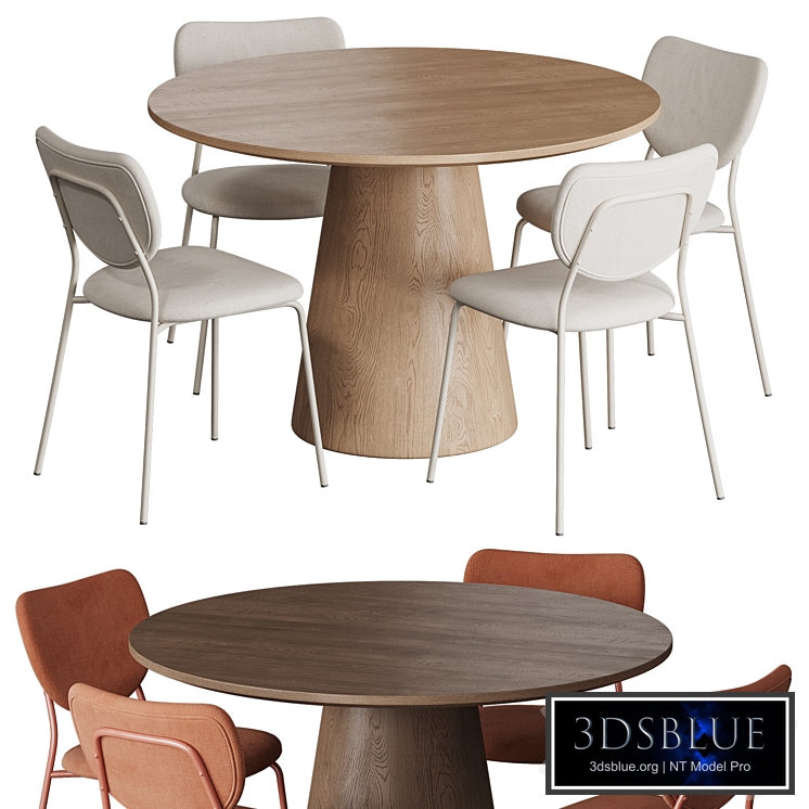 Laurie Melon table and chairs Divan.ru