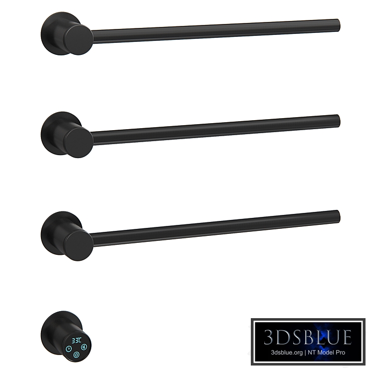 Electric heated towel rail WW-AL313-MB from WONZON & WOGHAND