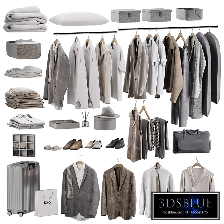 Men's clothing set for wardrobe