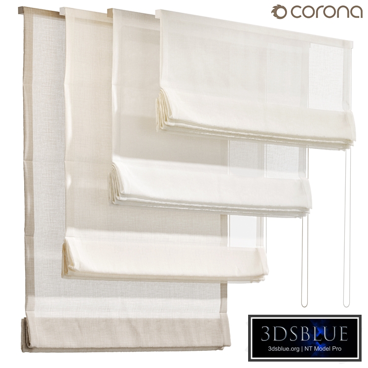 Roman blinds set 06, Roman blinds