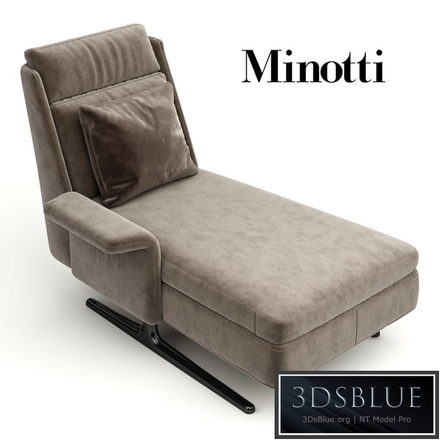 Deckchair (chair) Spencer Chaise Longue by Minotti