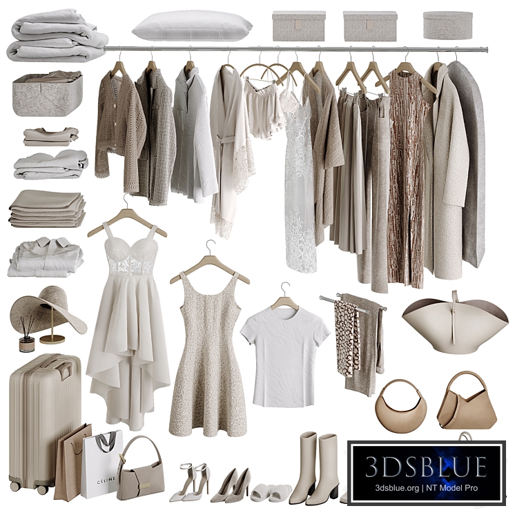 Women's clothing set for wardrobe