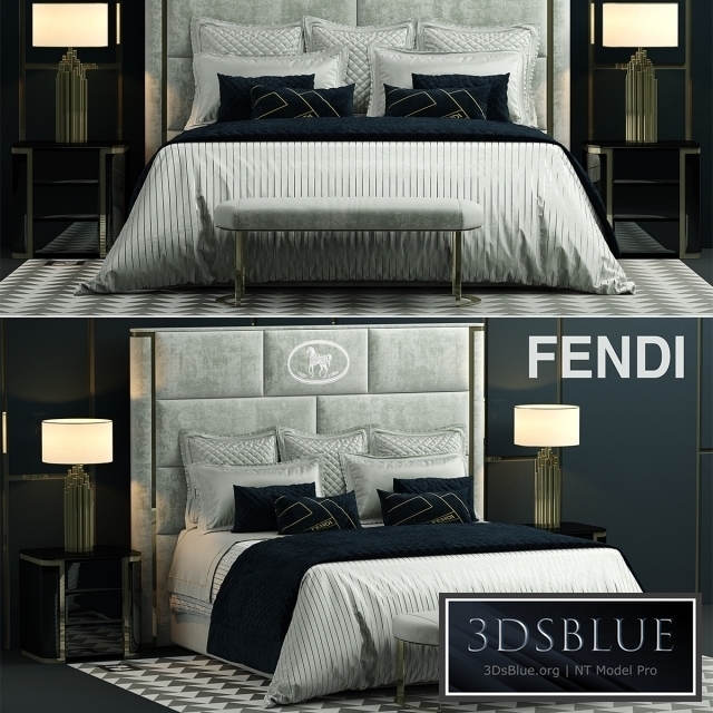 Bed fendi montgomery bed