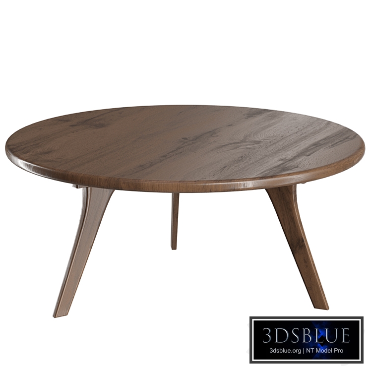 Coffee table made of solid acacia Mimir