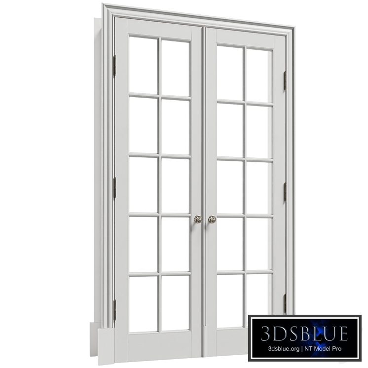 Classic white double door