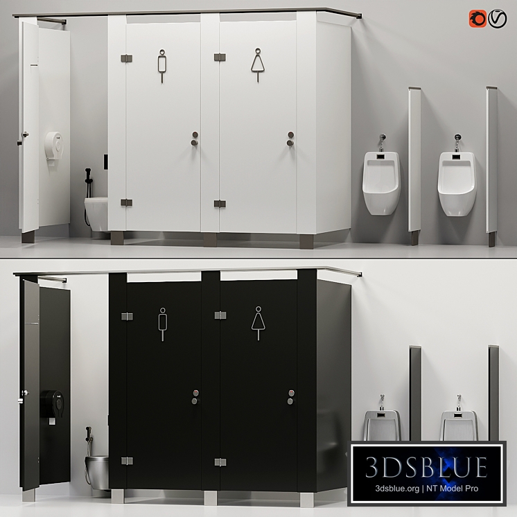 Sanitary partitions for public toilets