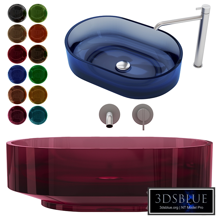 Antoniolupi Borghi60 cristalmood sink (12 colors)