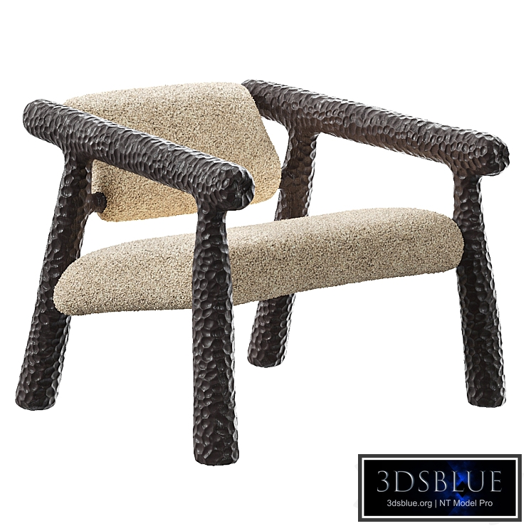 Textured original chair by Van Der Zee