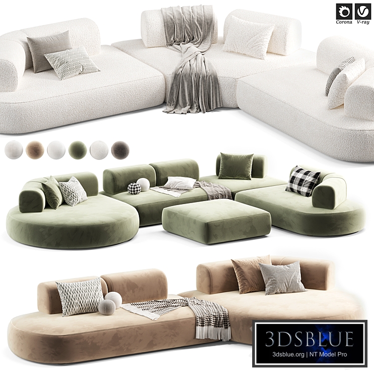 Corner Sofa Isla by Ditre Italia