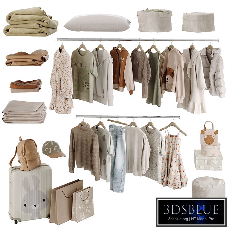 Children's clothing set for wardrobe