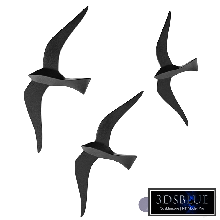 Set of 3 Tuga Wall Birds La Redoute
