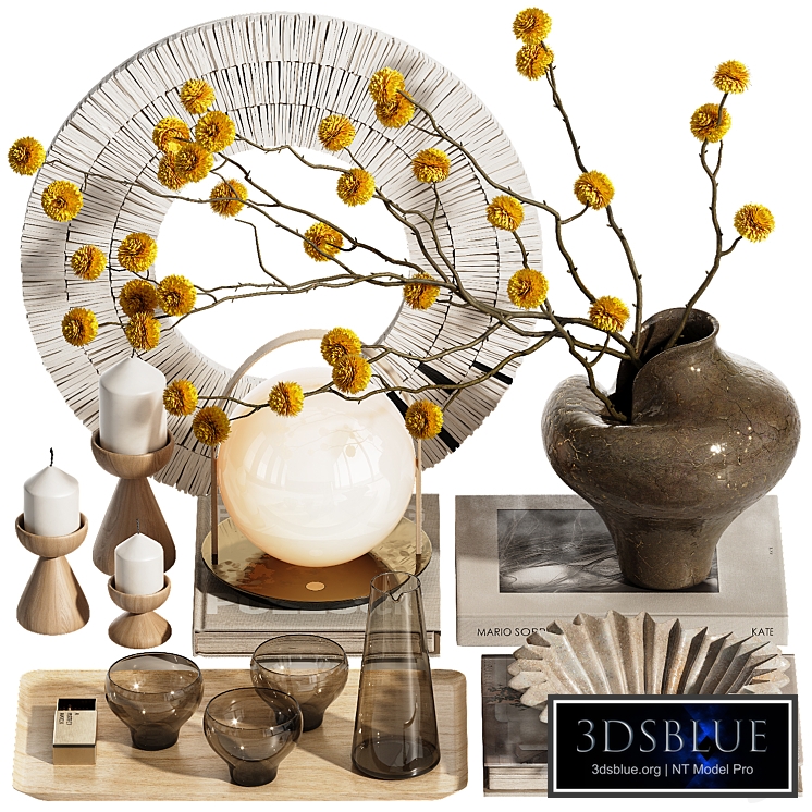 Decorative set with branch ch29