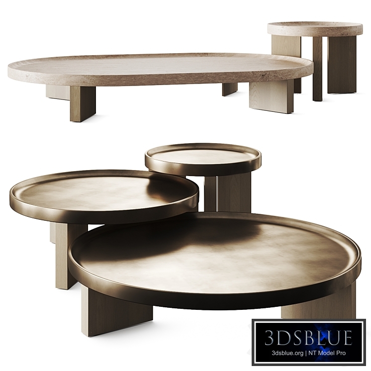 Minotti Louver Outdoor Coffee Tables