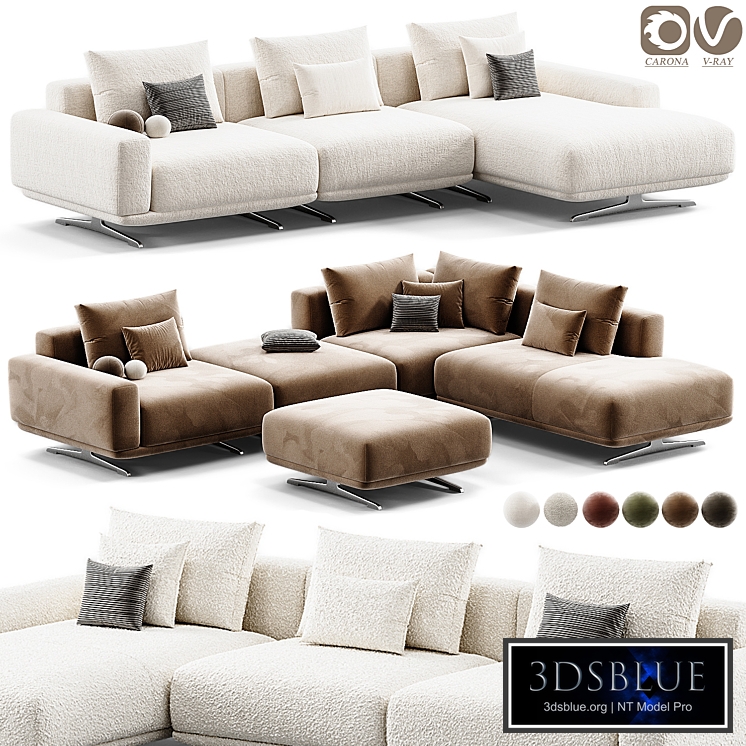 Modular corner sofa ZILLIS by SKdesign