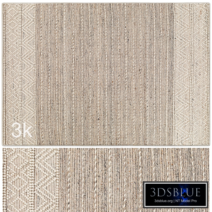 Carpet set 3200 - Handwoven Kushal Rug / 3K