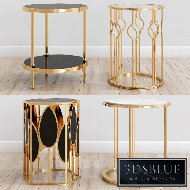 Gold side tables