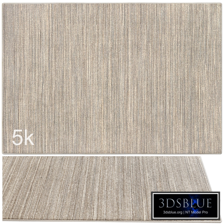 Carpet set 9141 - Hand-knotted Wool Soft Rug / 5k