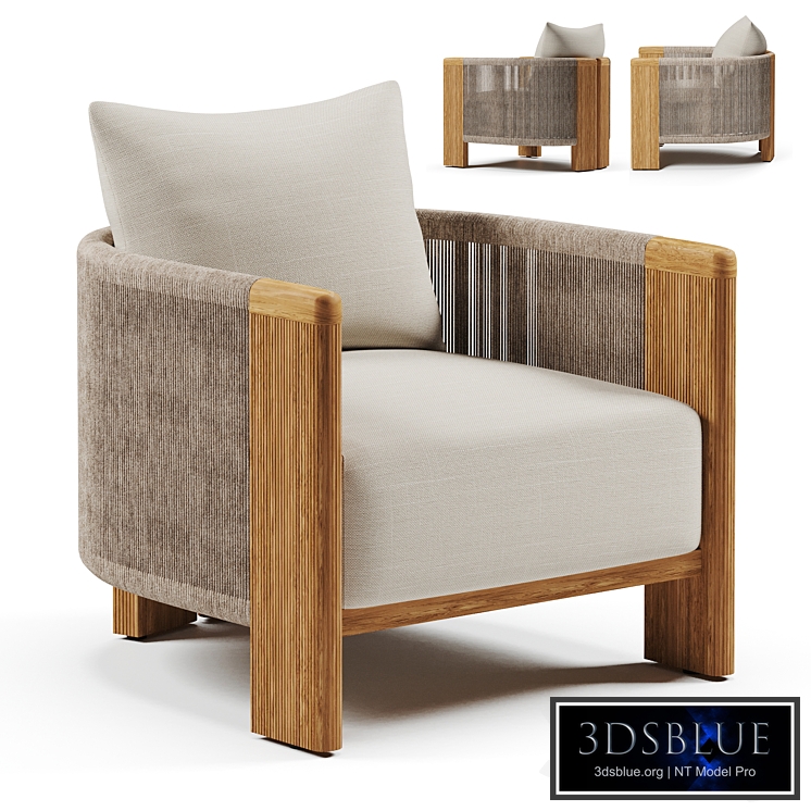 Striata Teak Lounge Chair